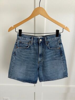 Agolde Parker Long Denim Shorts